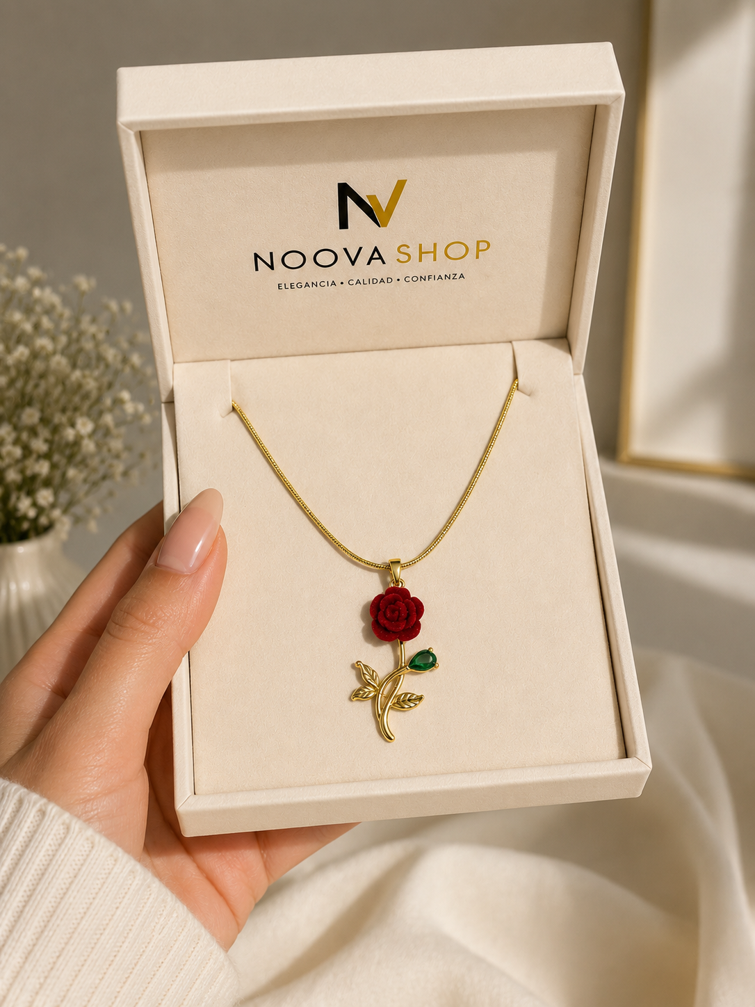 Collar Rosa Eterna