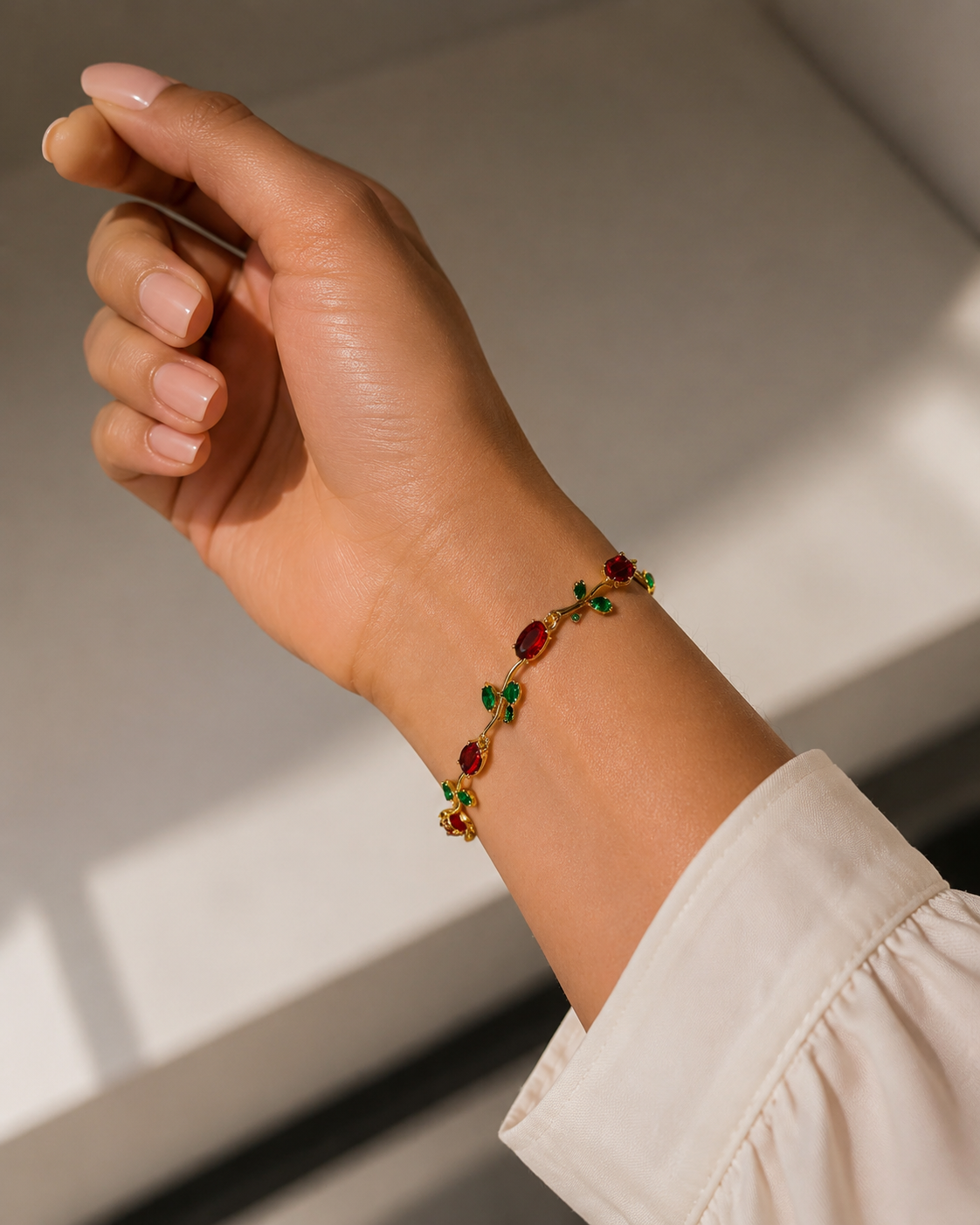 Pulsera Rosa Escarlata