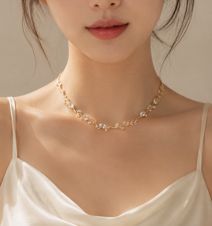 Collar Lirio de Cristal
