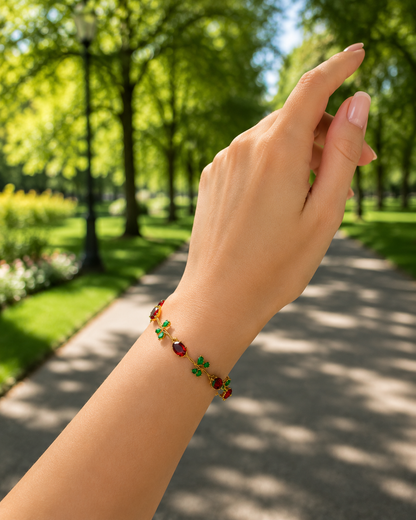 Pulsera Rosa Escarlata
