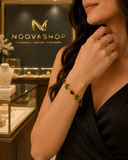 Pulsera Rosa Escarlata