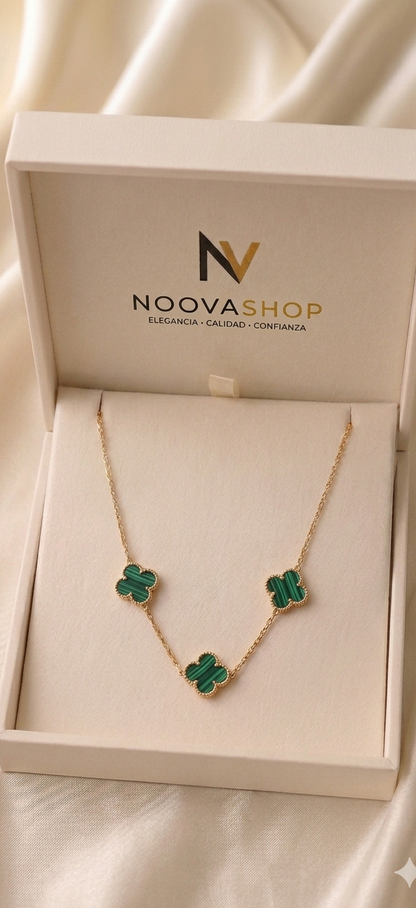 Collar Trébol Esmeralda Royale